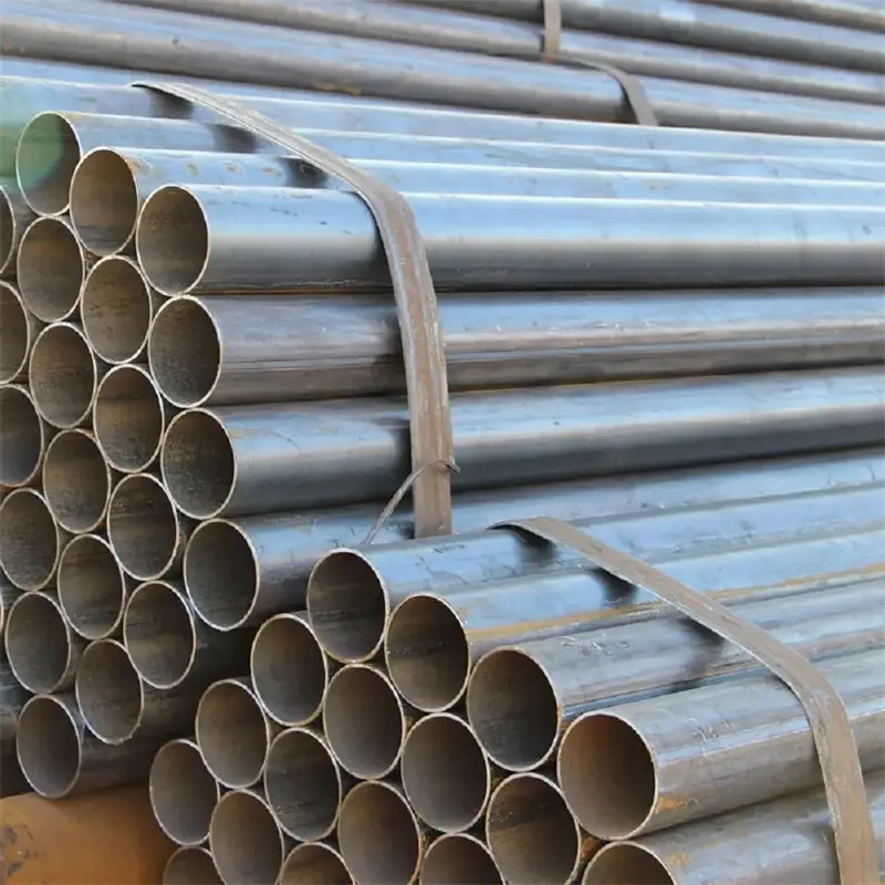 China suppliers of Q235 Q345 ASTM carbon ERW mild iron round welded steel pipes