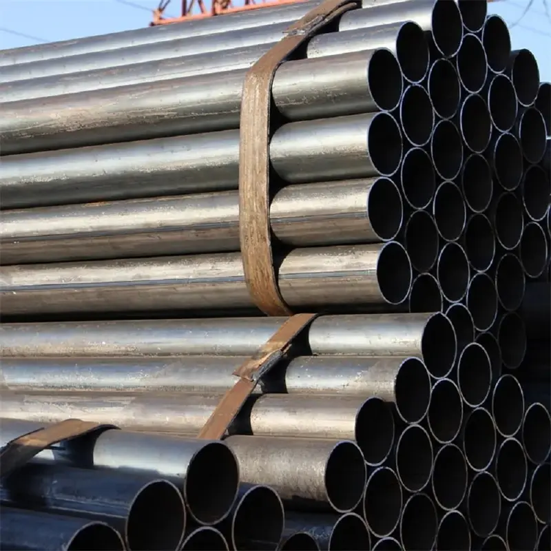 China suppliers of Q235 Q345 ASTM carbon ERW mild iron round welded steel pipes